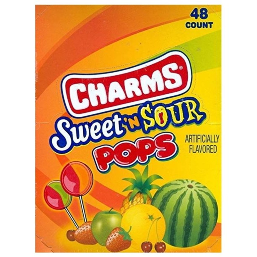 Charms Sweet & Sour Pop 48 ct