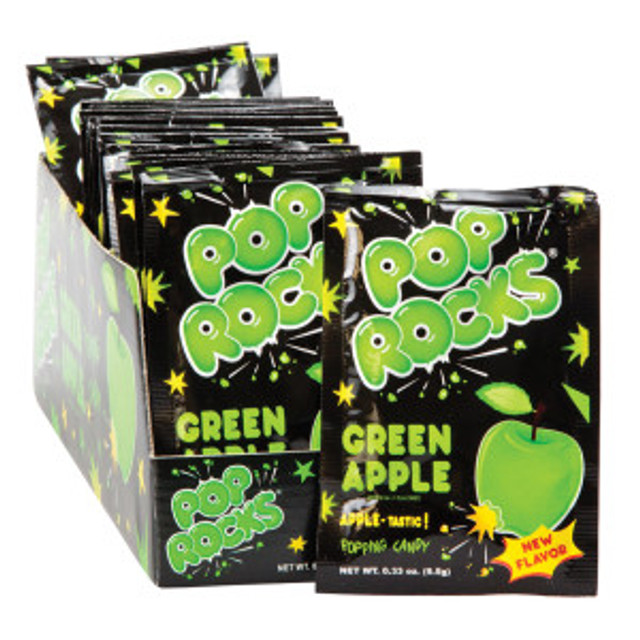 Pop Rocks Green Apple 24 ct 0.33 oz Slim Box