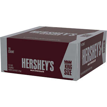 Hershey's Milk King Size Bar 18ct  2.6oz