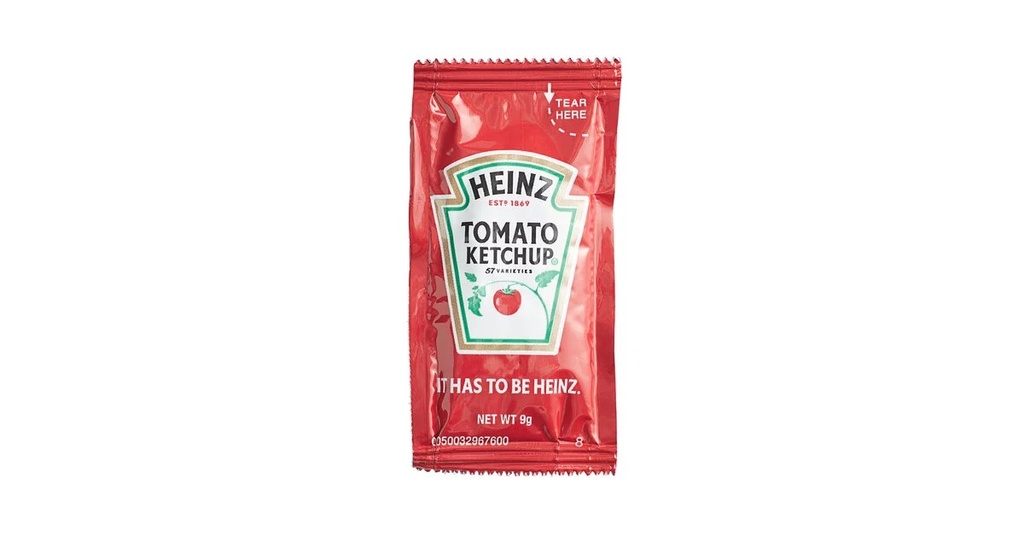 Heinz Tomato Ketchup, Portion Packets, 1000ct