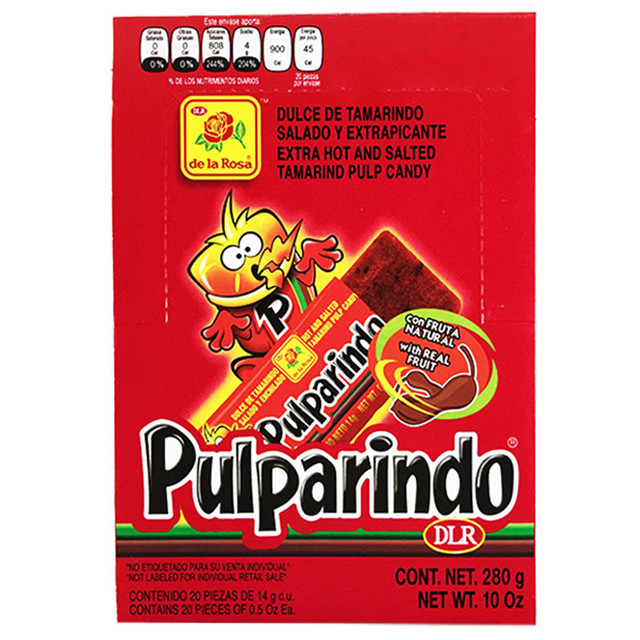 Pulparindo Extra Picante Tamarindo 20 ct .5 oz