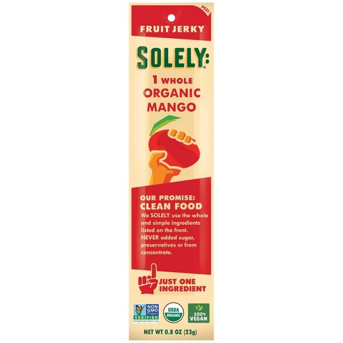 Solely Organic Mango W/ Chili Jerky 12ct .8oz