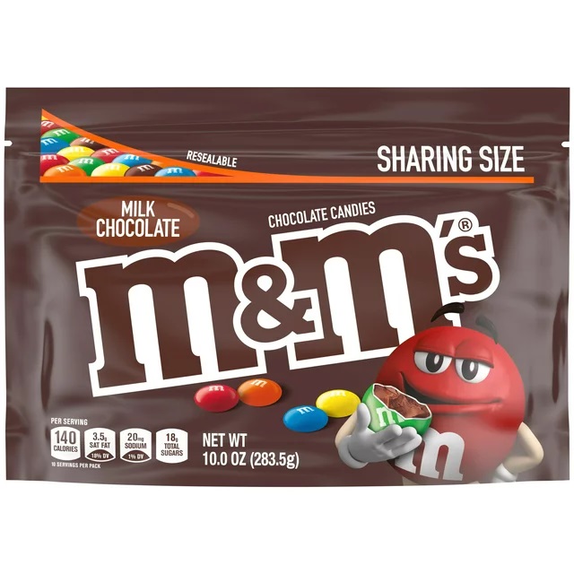 M&M Milk Chocolate 12ct 10oz