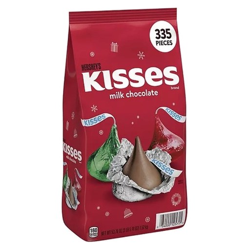 [75036] Hershey Kisses Christmas Milk Chocolate 3.36lbs