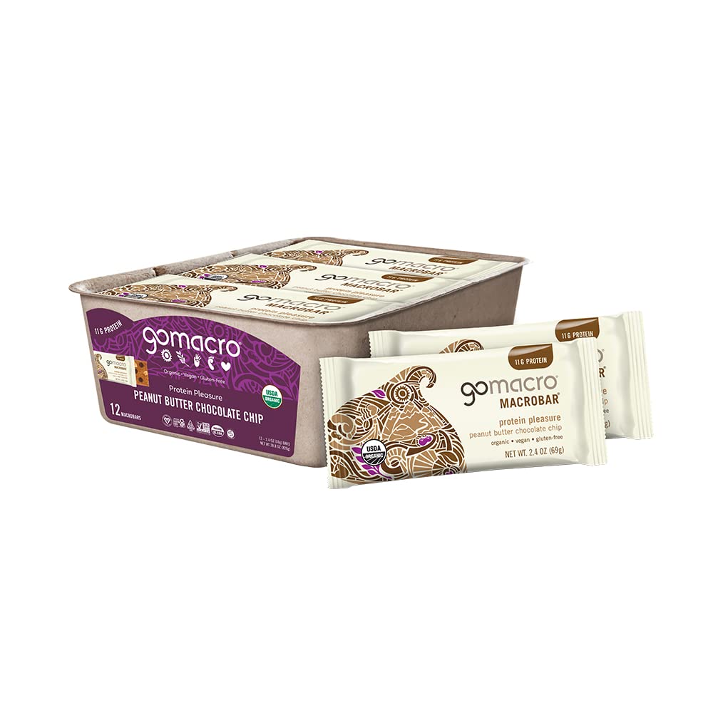 GoMacro Peanut Butter Chocolate Chip 12ct 2.3oz