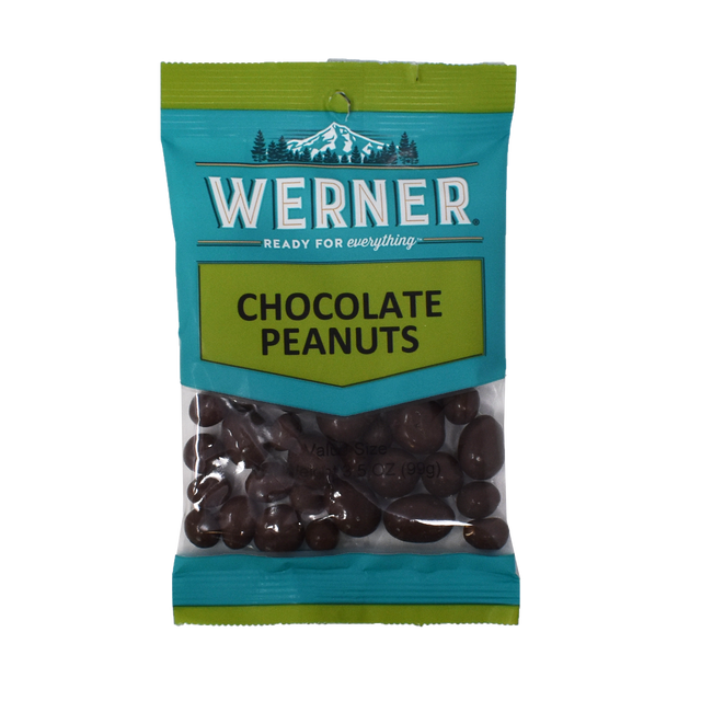 Werner Chocolate Peanuts 6ct 3.5oz