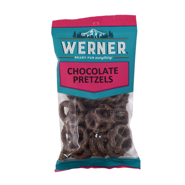 Werner Chocolate Pretzels 6ct 4oz