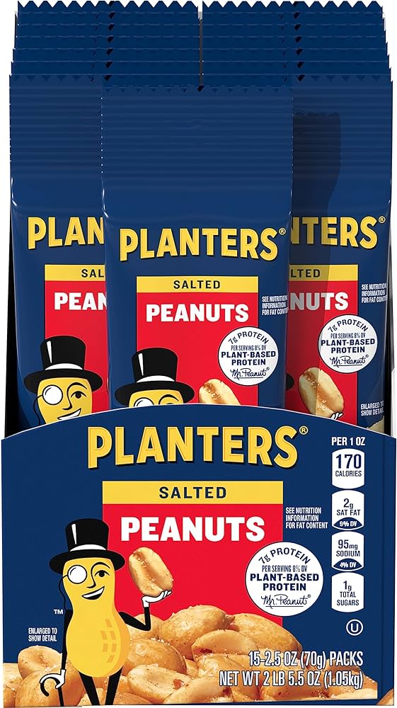 Planters Salted Peanuts 15ct 2.5oz