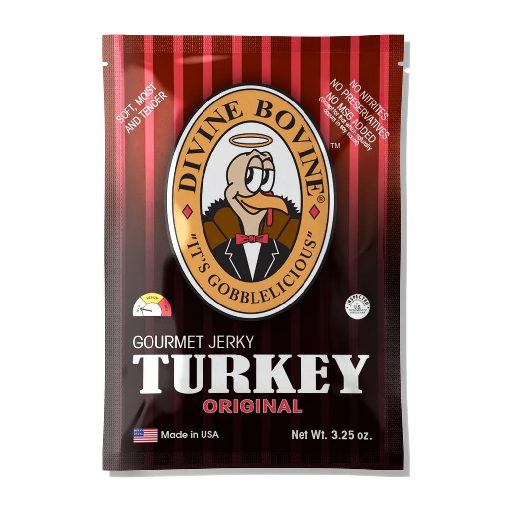 Divine Bovine Original Turkey Jerky 12ct 2.12oz
