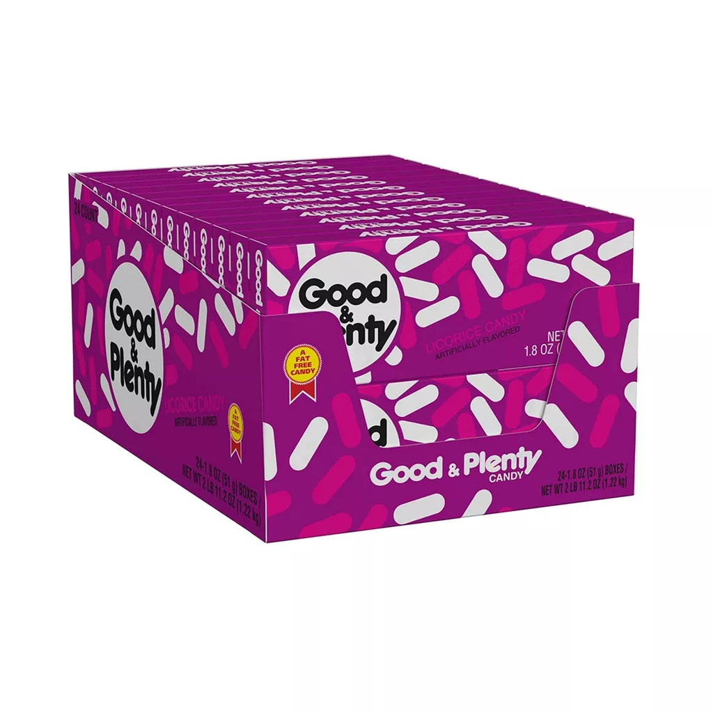 Good & Plenty 24 ct Box 1.8 oz