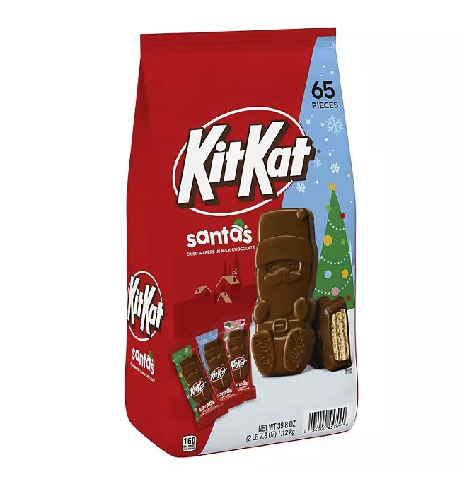 Kit Kat Christmas Milk Chocolate Wafer Santas Candy 2.48lb