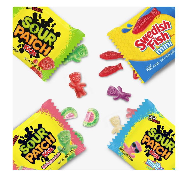 [50031] Sour Patch Kids & Swedish Fish Fun Size Mix 200ct