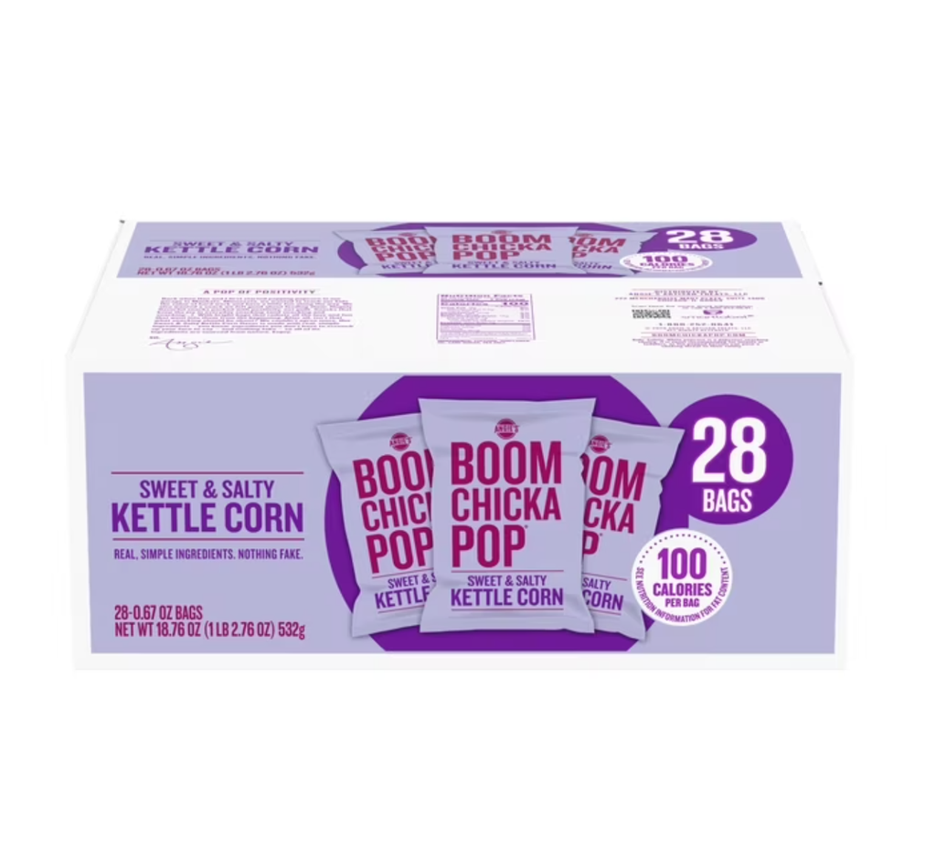 [21412] Angie's Boom Chicka Pop Kettle Corn, Sweet & Salty 0.67oz 28ct