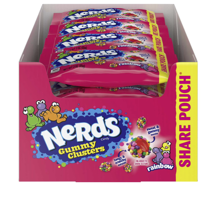 Nerds Gummy Clusters Candy, Share Size 12ct 3oz