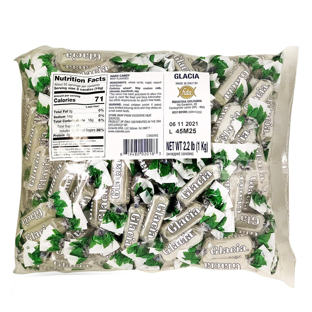 Fida Glacia Mint Hard Candy 2.2lb Bag