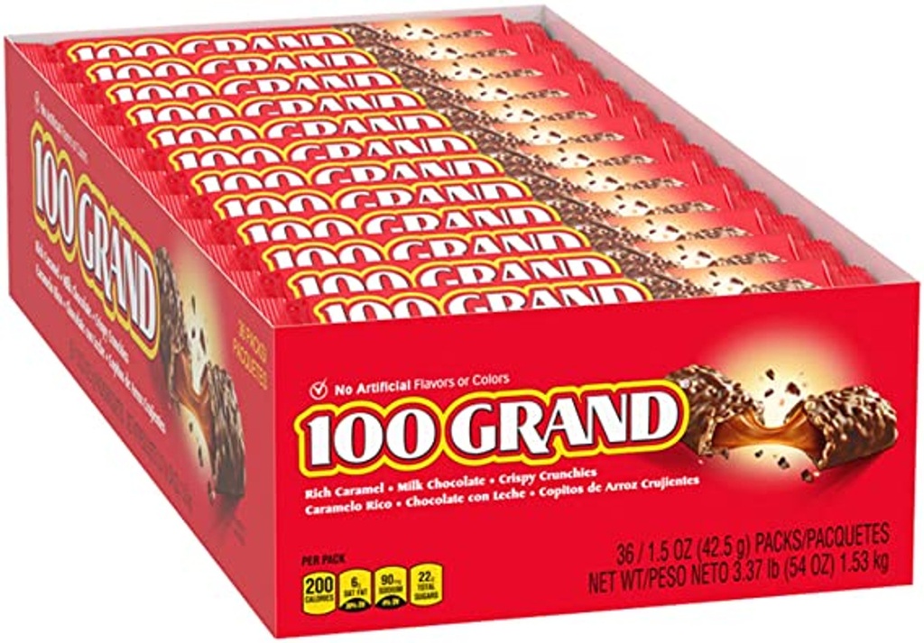 100 Grand Bar 36 ct 1.5 oz