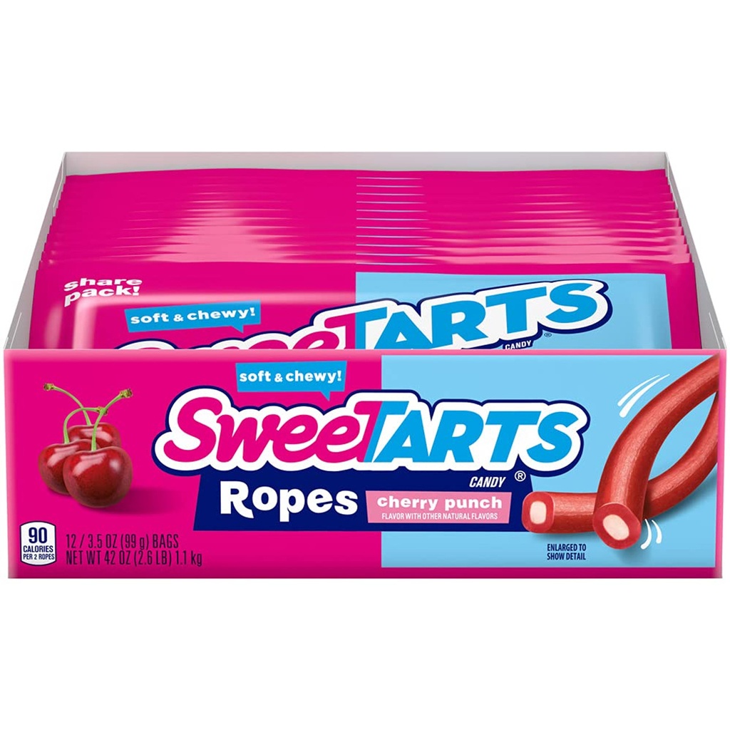 Sweetarts Kazoozles Rope Cherry Punch 24 ct 1.8 oz