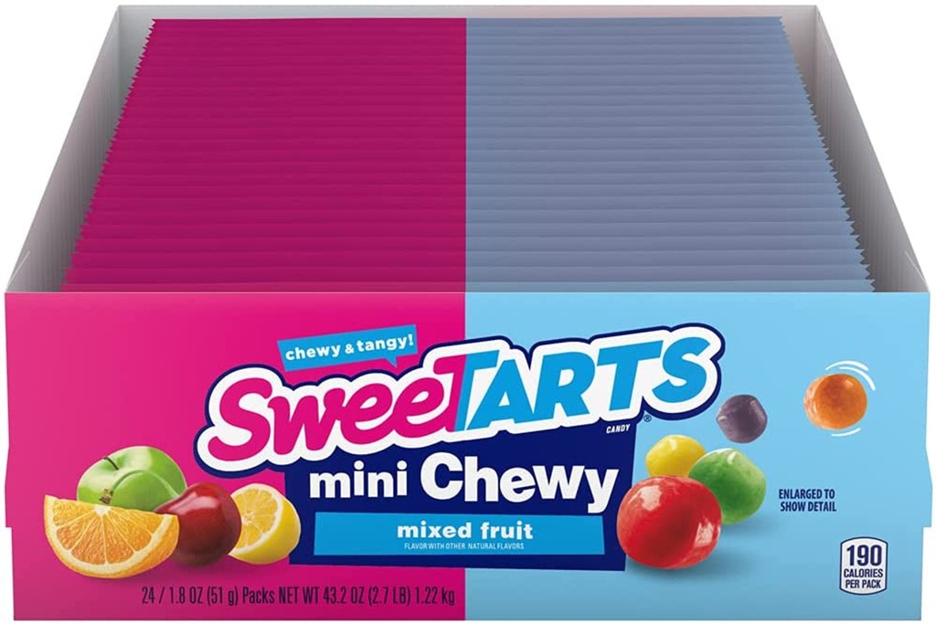 Sweetarts Chewy Minis Pouch 24 ct 1.8 oz