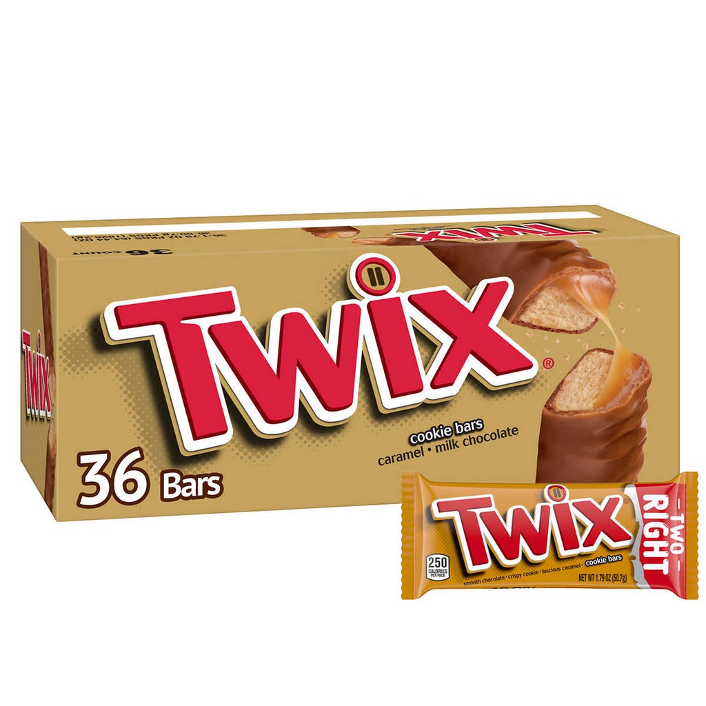 Twix Caramel Bar 36 ct 1.79 oz