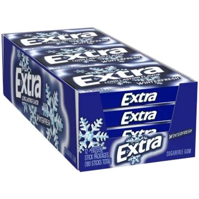 Extra SF Winterfresh Gum 12 ct 15 Stks
