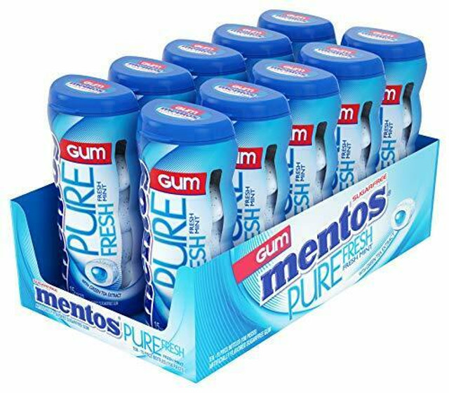 Mentos Pure Freshmint Gum 10 ct 15pcs
