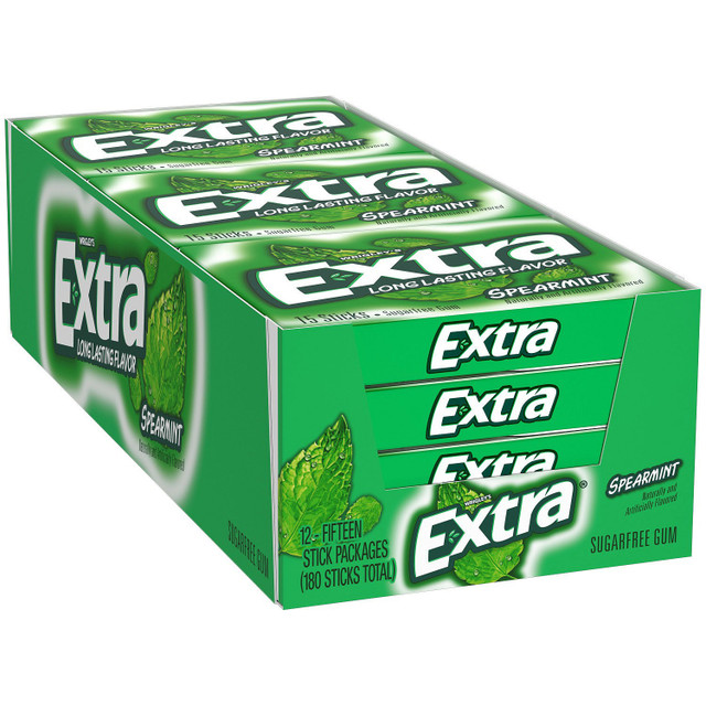 Extra SF Spearmint Gum 10ct 15Stcks