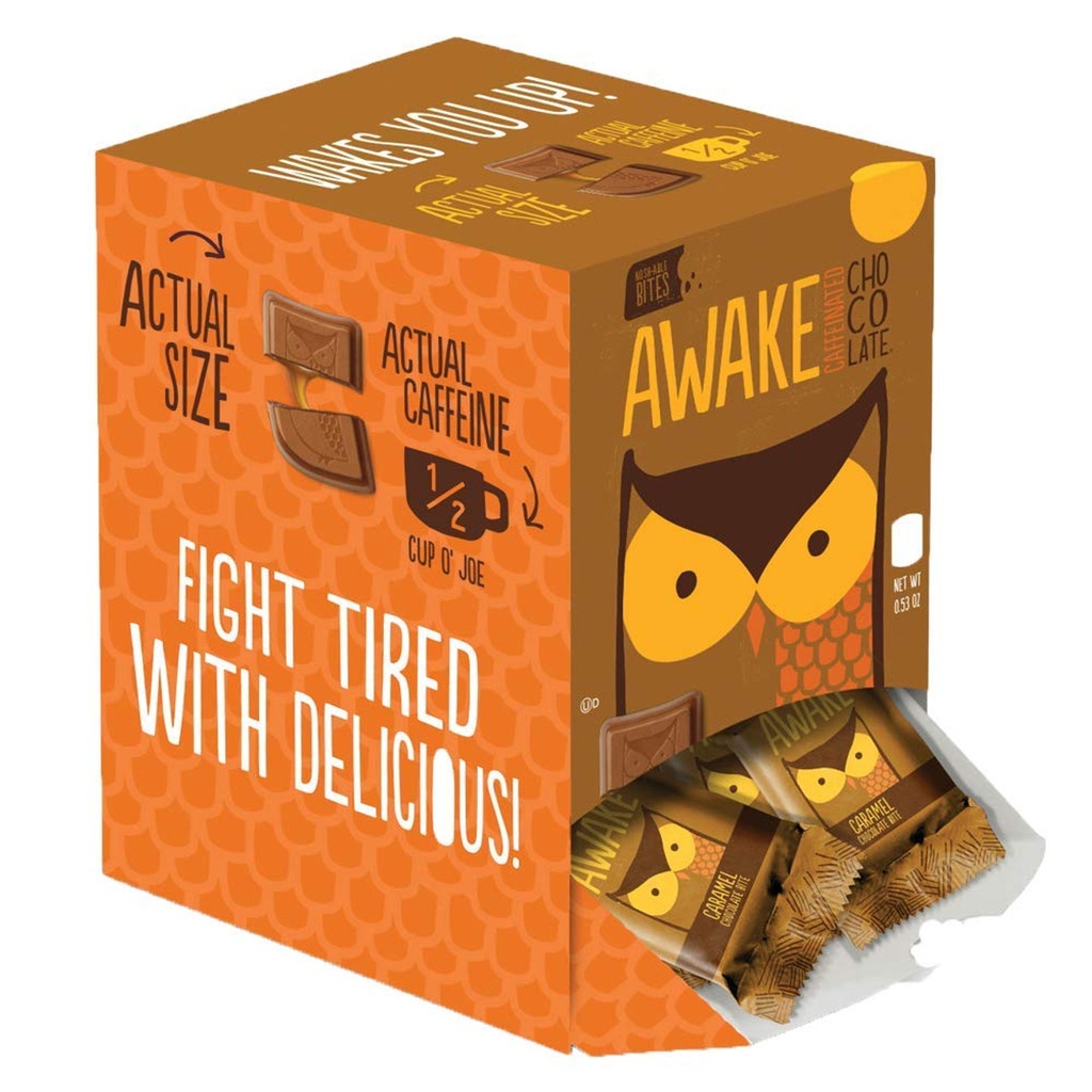 Awake Bites Caramel Singles 50ct 0.58oz