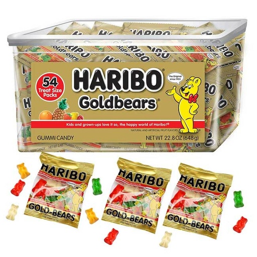 [13110] Haribo Gold Bears Minis 54 ct