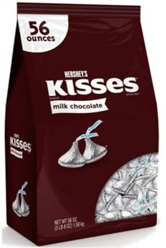 [13128] Hershey Silver Kisses 3.5 lb Bag