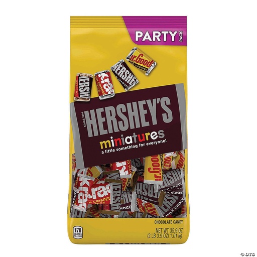 [13140] Hershey's Miniatures Assorted 180ct 3.5lb