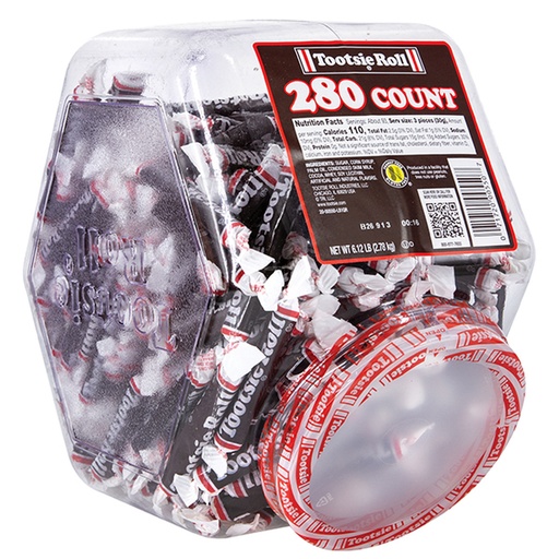 [13350] Tootsie Rolls 280 ct Jar