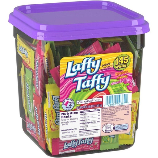 [13370] Laffy Taffy Assorted 145 ct Tub