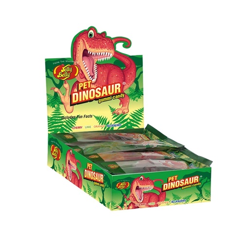 [13401] Jelly Belly Gummi Pet Dinosaur 24 ct 1.75 oz