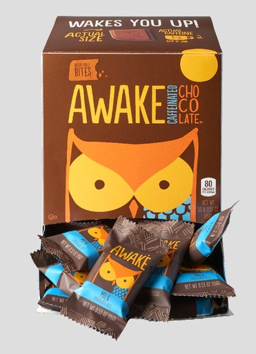 [13500] Awake Chocolate Bites Milk 50ct 0.53oz