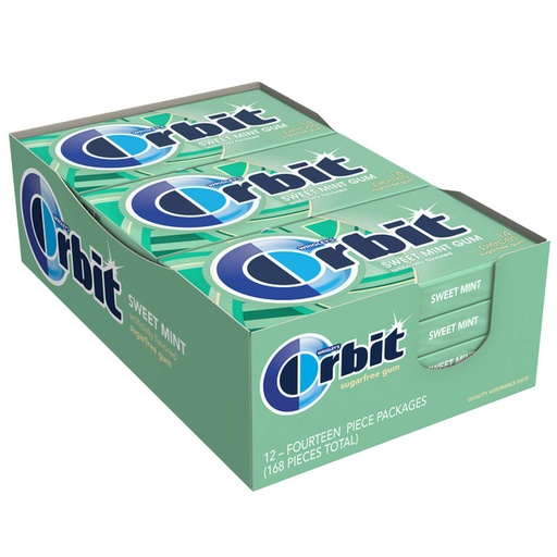 [14700] Orbit SF Sweetmint Gum 12 ct 14 Stks
