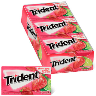 [14893] Trident SF Island Berry Gum 12 ct 14pcs