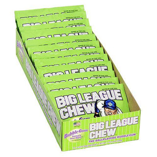 [15212] Big League Chew Sour Apple 12 ct 2.12 oz