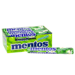 [16164] Mentos Green Apple Mints 2-15 ct 1.32 oz