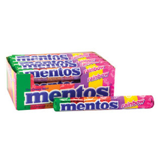 [16165] Mentos Rainbow Mints 2-15 ct 1.32 oz