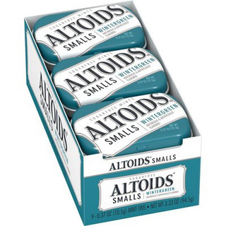 [17063] Altoids SF Smalls Wintergreen 9 ct 0.37 oz