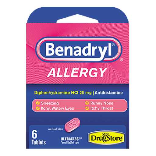 [18034] Benadryl Allergy 3 Dose 6pack 6ct