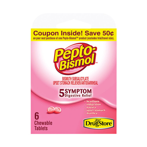 [18140] Pepto Bismol Chewable 3 dose 6pck 6ct