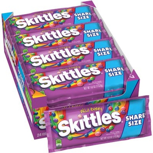[12153] Skittles Wildberry Tear & Share 24ct 4oz