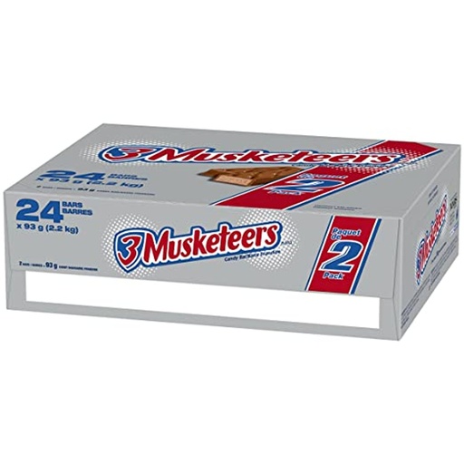 [12170] Three Musketeers 2 Bar 24 ct 3.28 oz