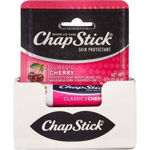 [18692] ChapStick Lip Balm Cherry Flavor 12 ct 0.15 oz