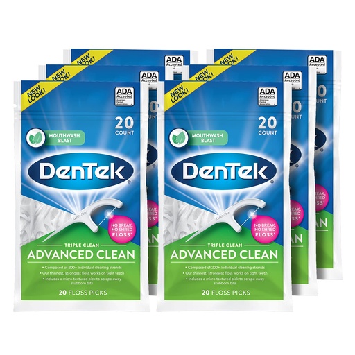 [18901] Dentek Cool Mint Floss Picks 36pck 20ct