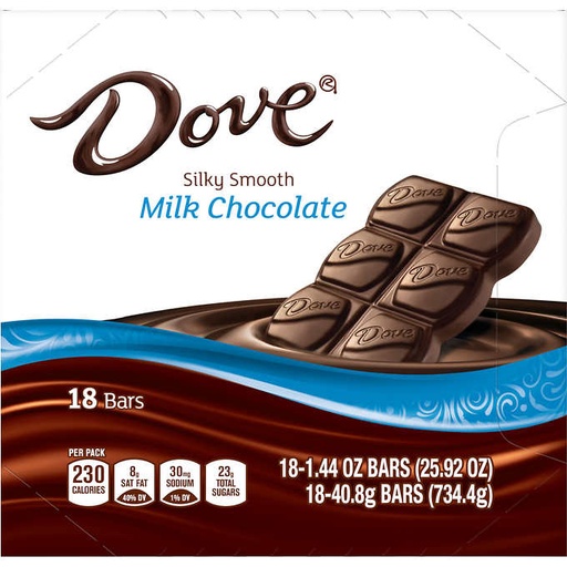 [10235] Dove Milk Bar 18 ct 1.44 oz