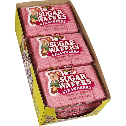 [21550] Keebler Sugar Wafers Strawberry 12 ct 2.75 oz