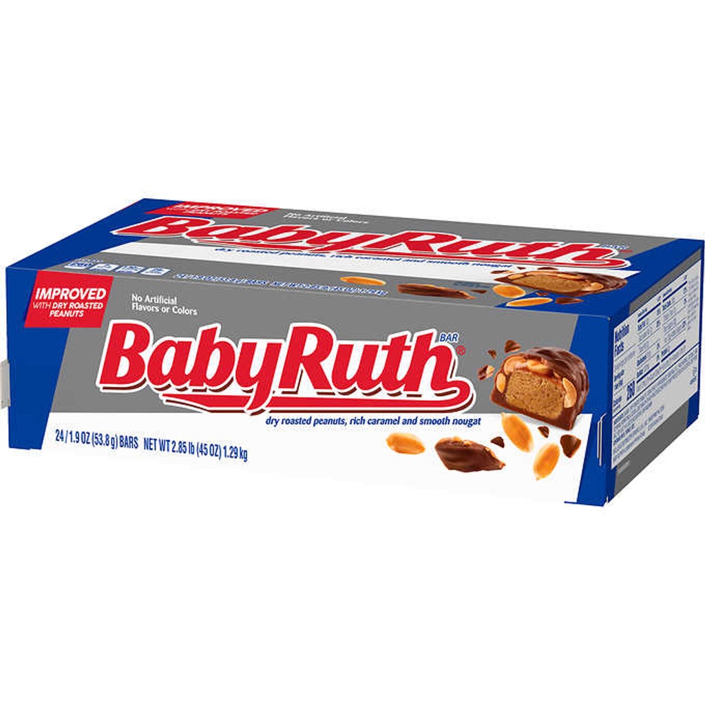 Baby Ruth Bar 24 ct 1.9 oz | Four Seasons Candy