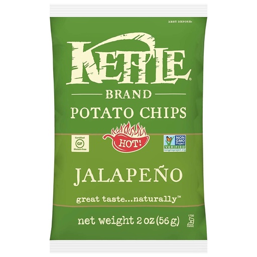 [22156] Kettle Potato Chips Jalapeno 24ct 2oz